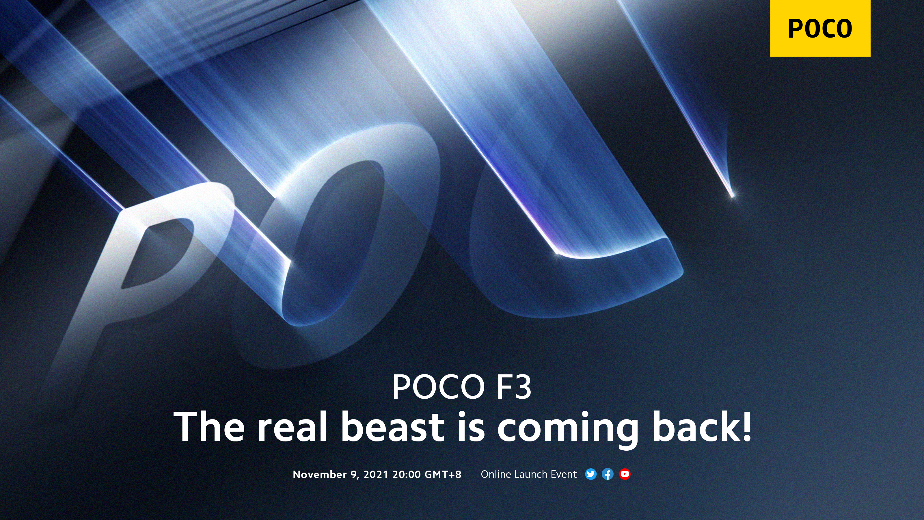 Non solo il POCO M4 Pro 5G: Xiaomi svelerà un'altra nuova versione del POCO F3 il 9 novembre Non solo il POCO M4 Pro 5G: Xiaomi svelerà un'altra nuova versione del POCO F3 il 9 novembre