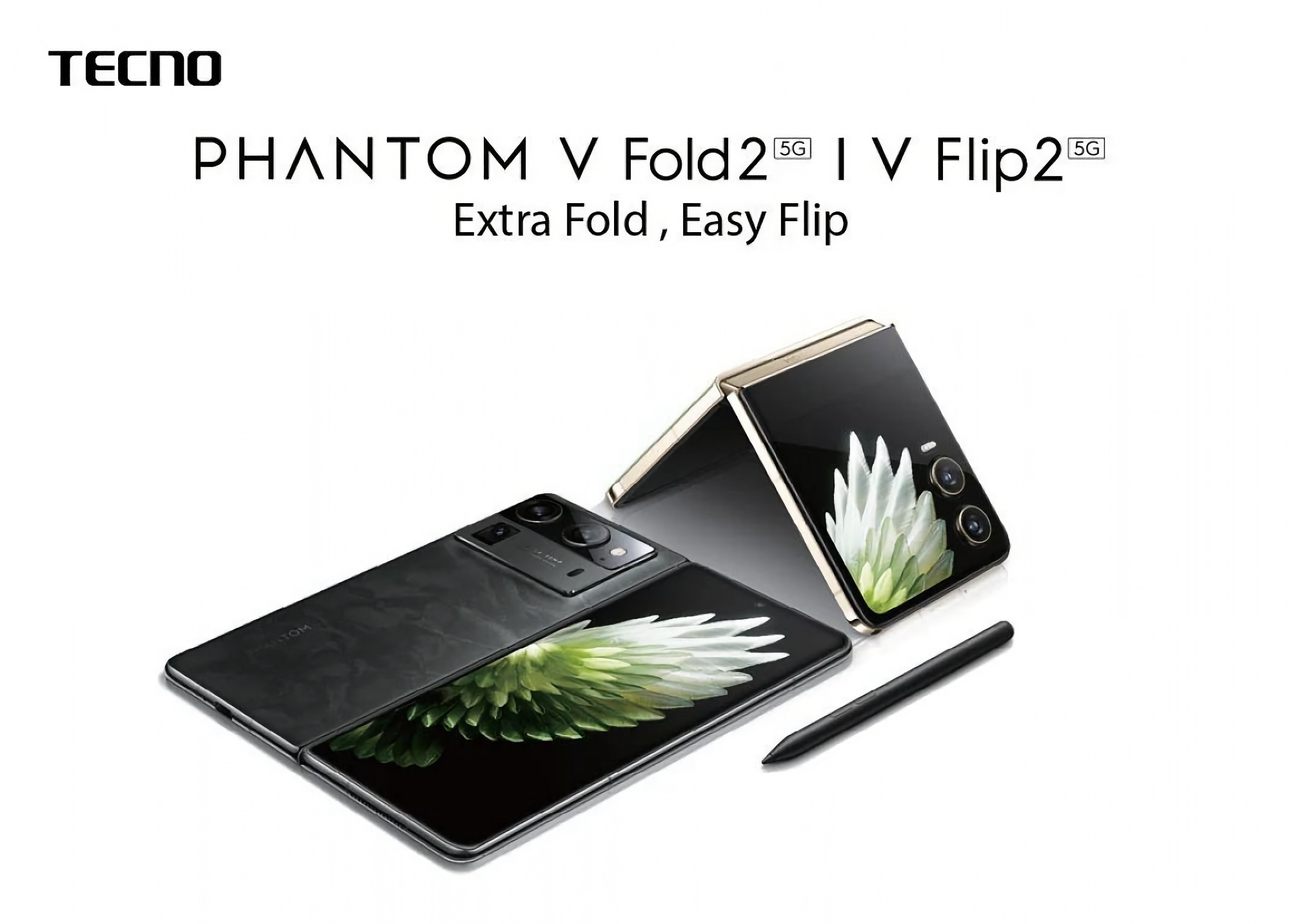 Senza aspettare l'annuncio: Tecno ha aperto i preordini per gli smartphone pieghevoli Phantom V Fold 2 e Phantom V Flip 2. Senza aspettare l'annuncio: Tecno ha aperto i preordini per gli smartphone pieghevoli Phantom V Fold 2 e Phantom V Flip 2.