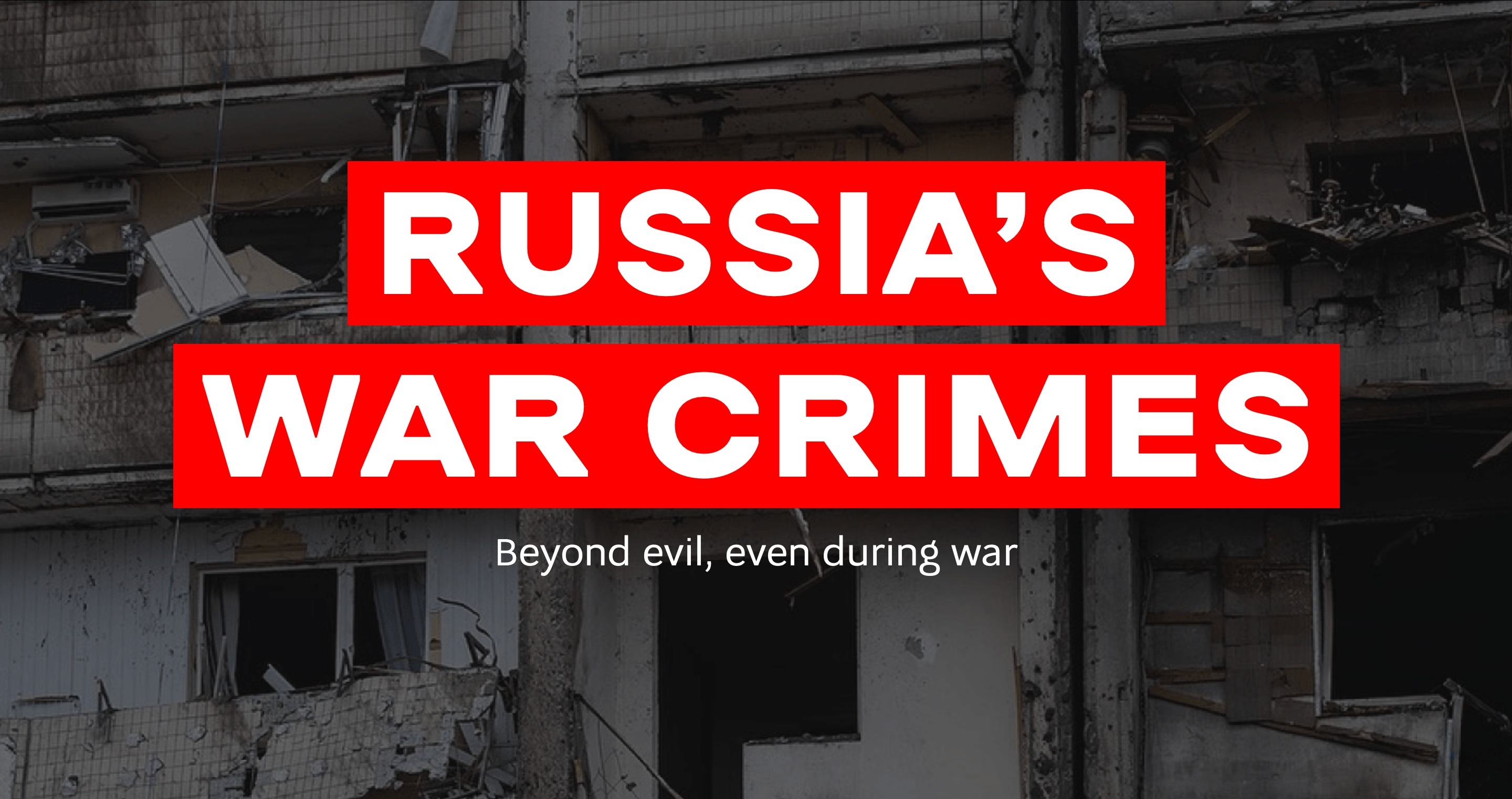 L'Ucraina lancia l'archivio online dei crimini di guerra russi L'Ucraina lancia l'archivio online dei crimini di guerra russi