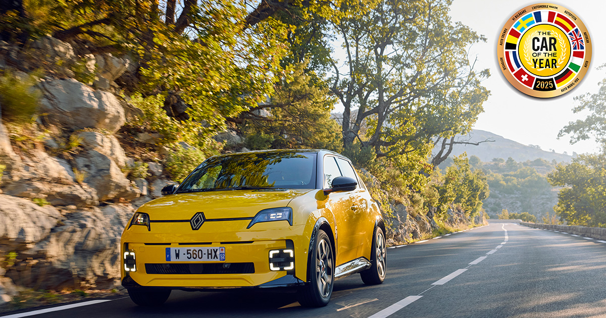 Il futuro in movimento: Renault 5 E-Tech nominata auto dell'anno 2025 Renault 5 E-Tech Electric è l'auto dell'anno per il 2025
