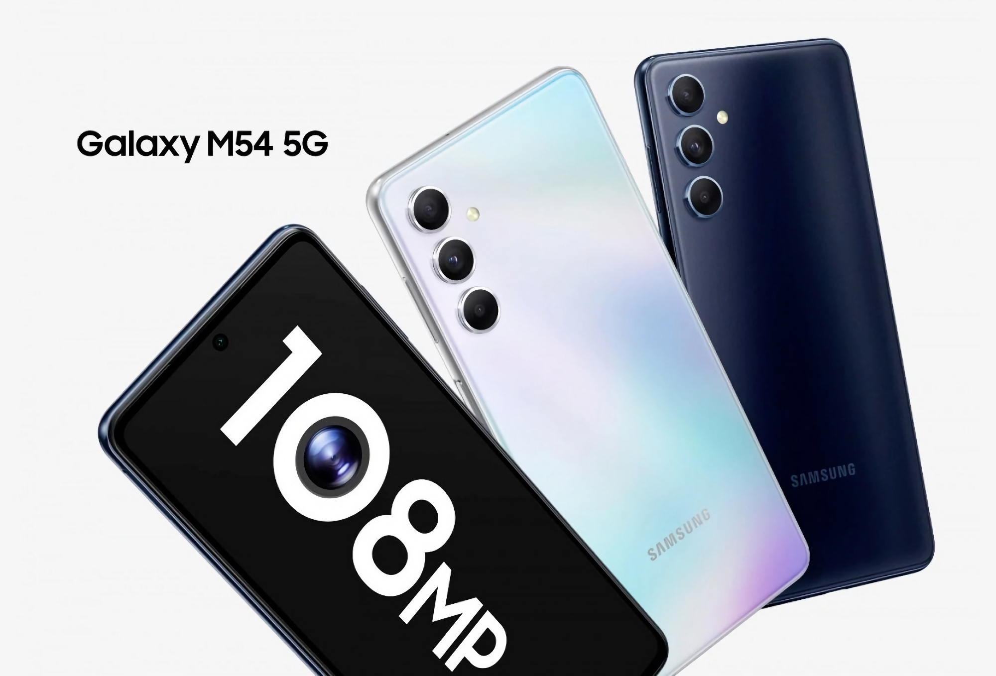 Samsung Galaxy M54 5G: display AMOLED a 120Hz, chip Exynos 1380, batteria da 6000mAh e fotocamera da 108MP Samsung Galaxy M54 5G: display AMOLED a 120Hz, chip Exynos 1380, batteria da 6000mAh e fotocamera da 108MP