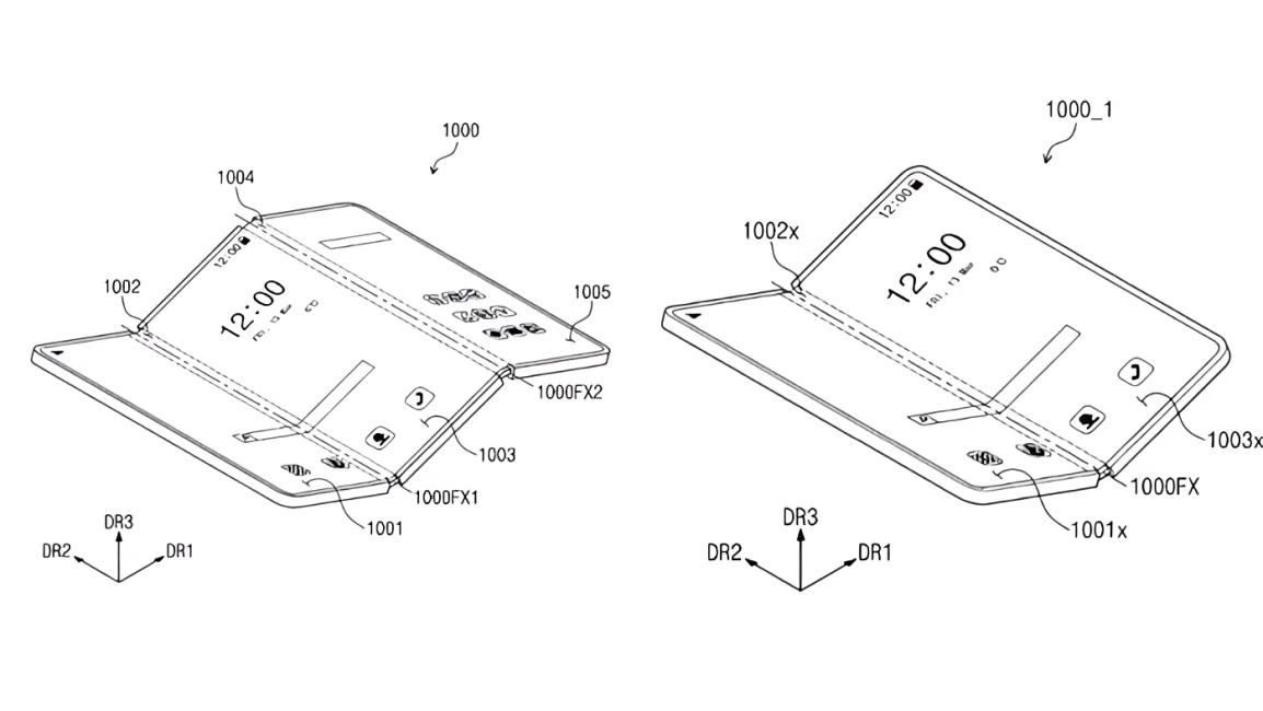 Il brevetto dello smartphone triplo pieghevole di Samsung ne conferma lo sviluppo Il brevetto dello smartphone triplo pieghevole di Samsung ne conferma lo sviluppo
