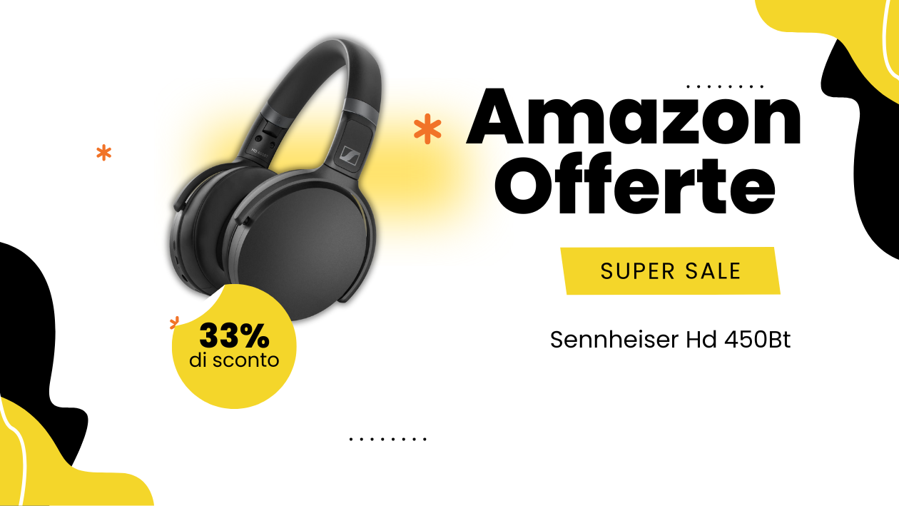 Sennheiser HD 450BT Cuffie Wireless – Risparmia 38€ Oggi! Sennheiser HD 450BT Cuffie Wireless – Risparmia 38€ Oggi!