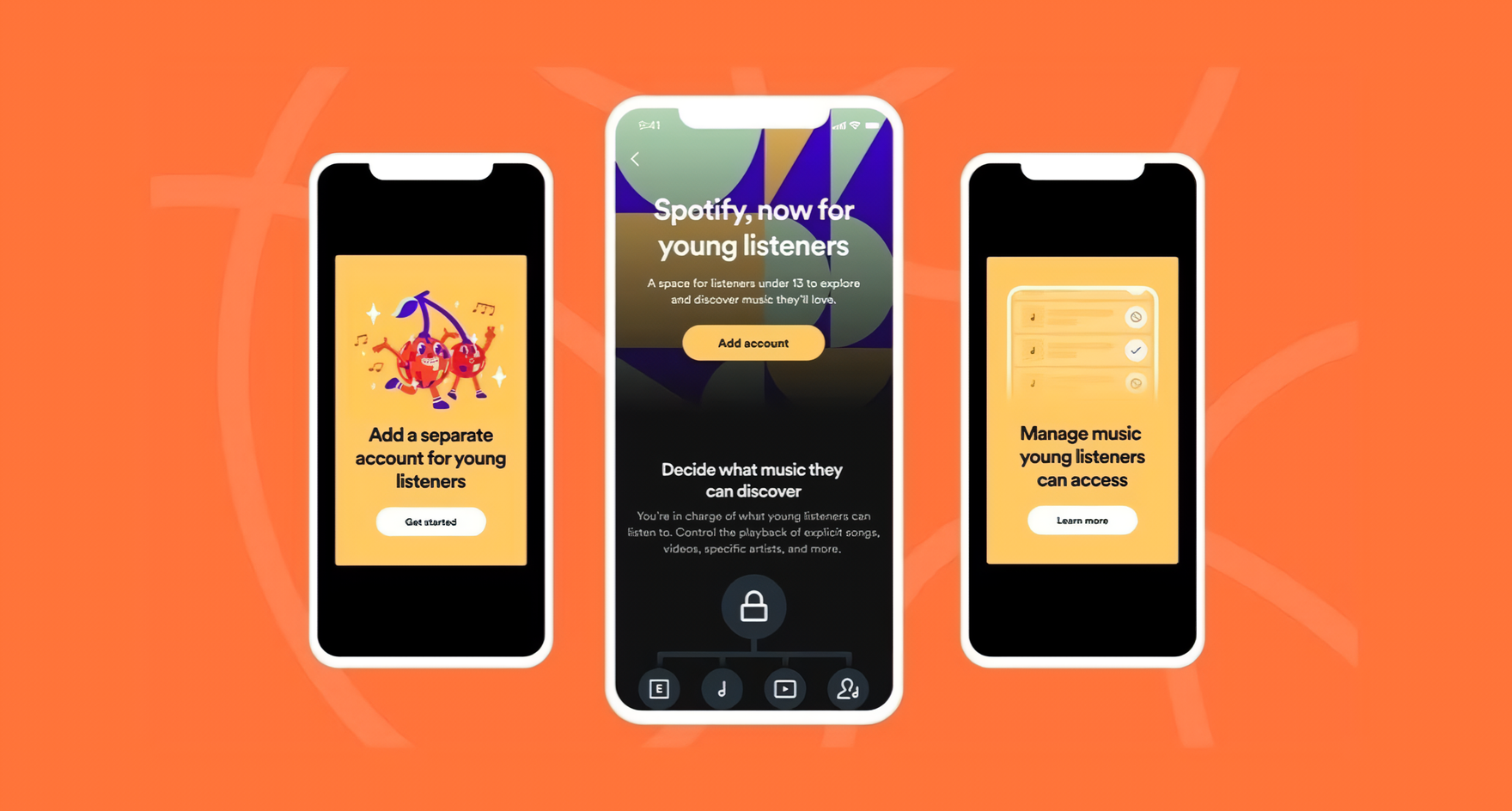 La nuova funzionalità di Spotify Premium Family permette ai bambini di esplorare in sicurezza i contenuti musicali sotto la supervisione dei genitori La nuova funzionalità di Spotify Premium Family permette ai bambini di esplorare in sicurezza i contenuti musicali sotto la supervisione dei genitori