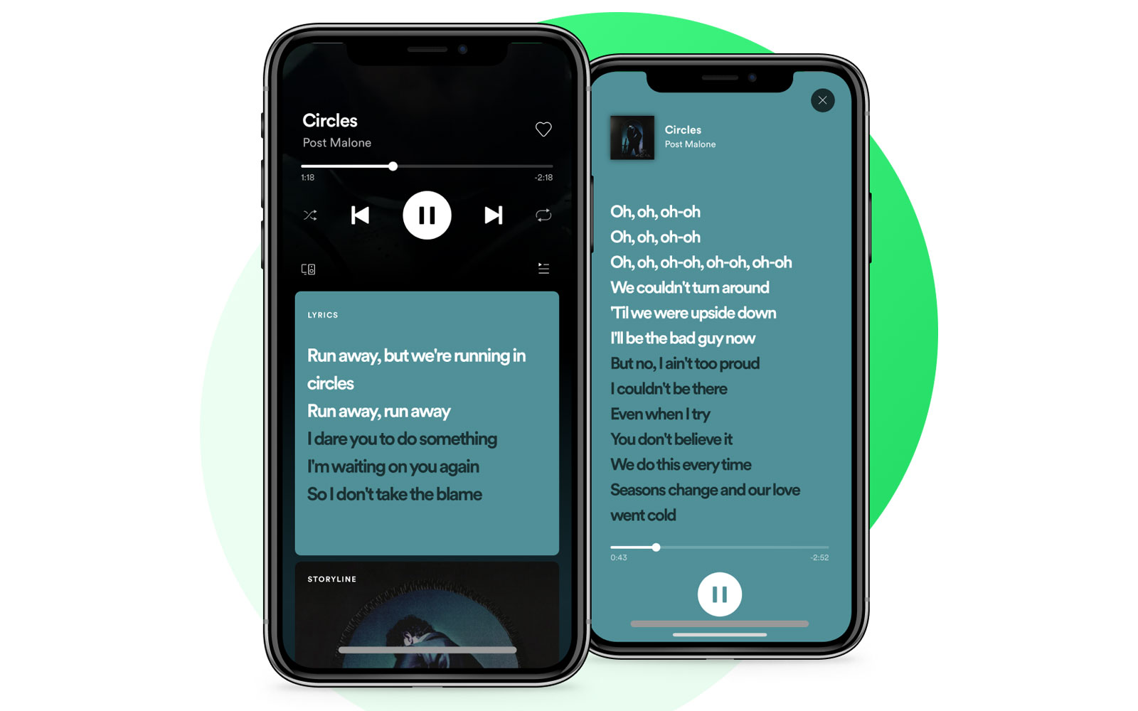 Finalmente! Spotify ha aggiunto i testi all'app con marchio Finalmente! Spotify ha aggiunto i testi all'app con marchio