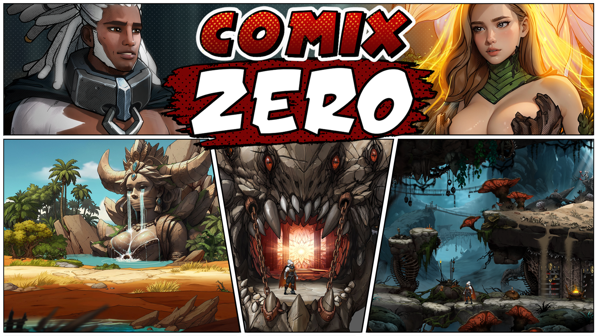 Comix Zero è un platform open-world di tipo souls ucraino in cui il protagonista cerca di salvare il mondo e di conquistare il cuore delle donne. Comix Zero è un platform open-world di tipo souls ucraino in cui il protagonista cerca di salvare il mondo e di conquistare il cuore delle donne.