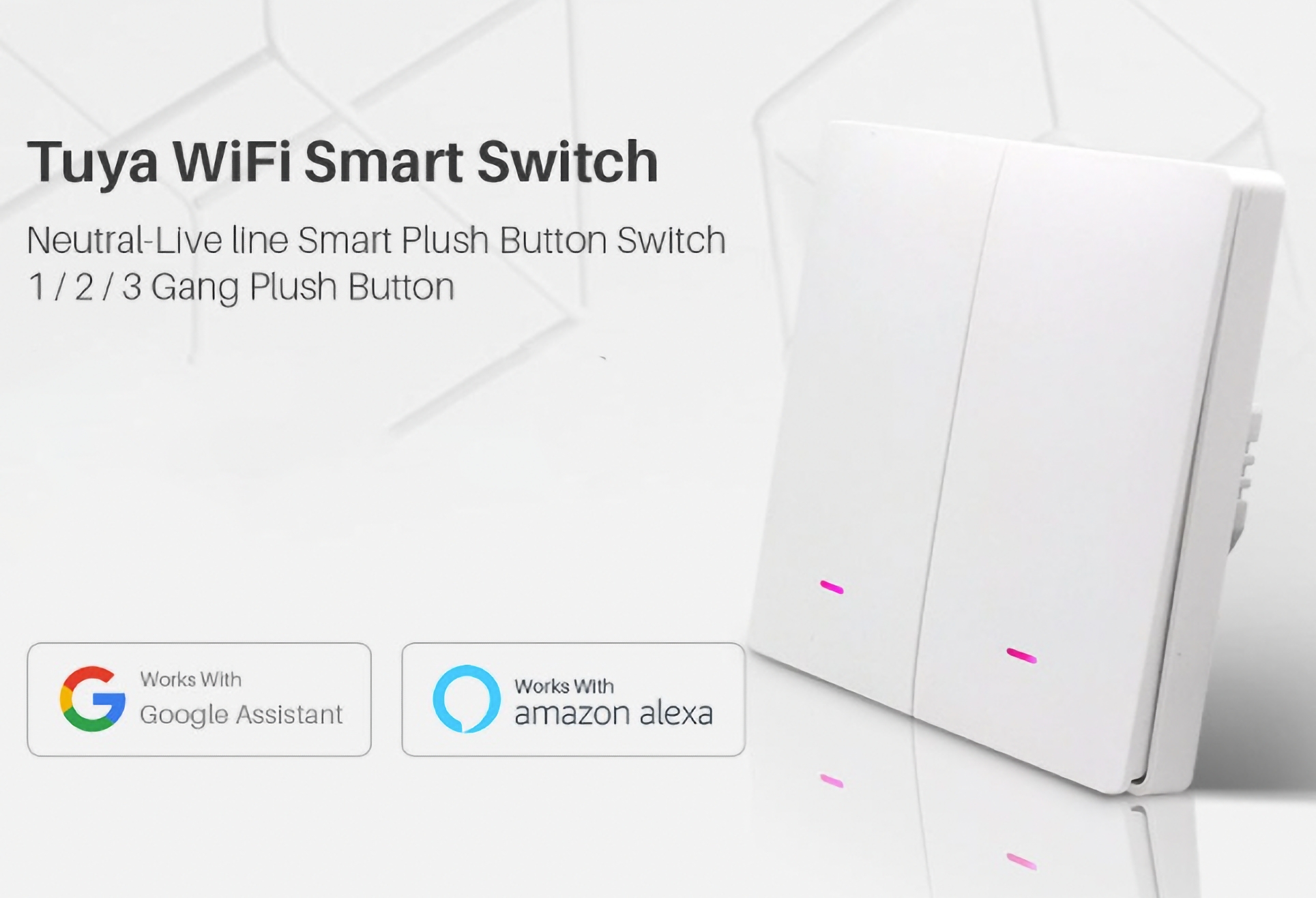 Smart switch Tuya con Google Assistant e Amazon Alexa per $ 10 Smart switch Tuya con Google Assistant e Amazon Alexa per $ 10