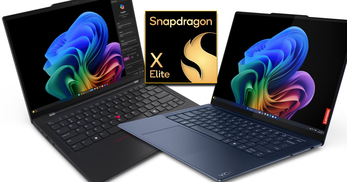 Lenovo presenta due portatili basati sul processore ARM Snapdragon X Elite con supporto Copilot+ Lenovo presenta due portatili basati sul processore ARM Snapdragon X Elite con supporto Copilot+