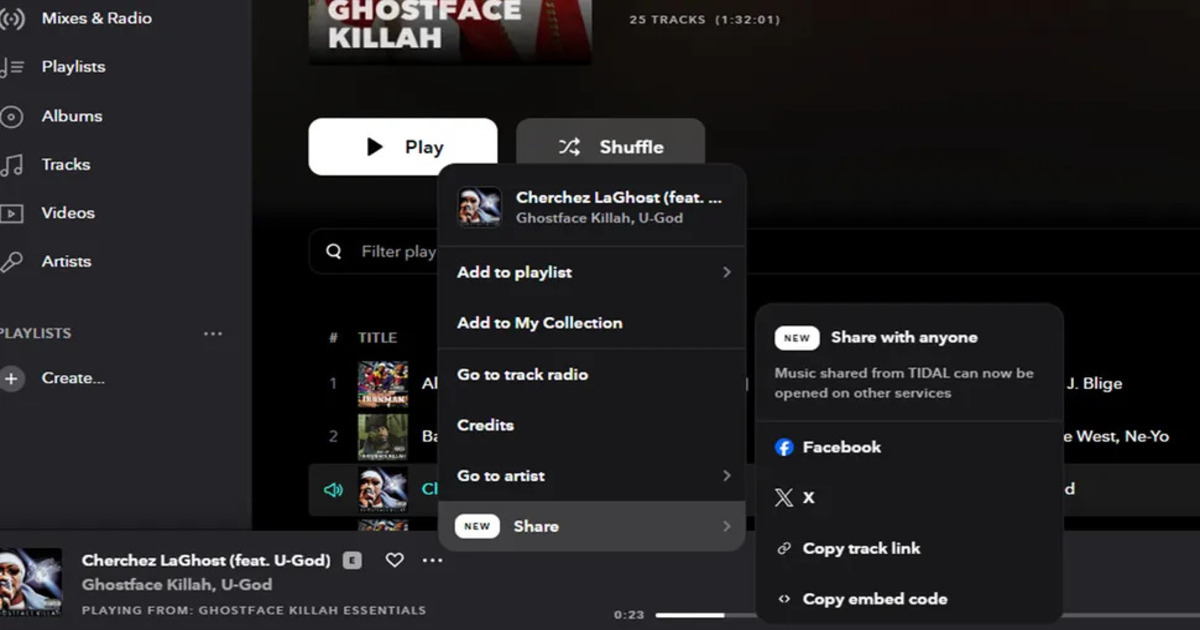 La nuova funzione di Tidal consente agli amici di scoprire i brani condivisi su Spotify La nuova funzione di Tidal consente agli amici di scoprire i brani condivisi su Spotify