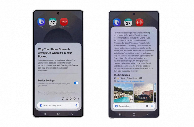 Interfaccia aggiornata di Bixby