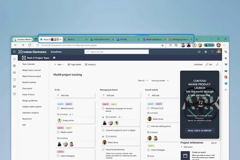 Microsoft Edge avrà una funzione che consente di condividere un gruppo di schede con un unico link Microsoft Edge avrà una funzione che consente di condividere un gruppo di schede con un unico link