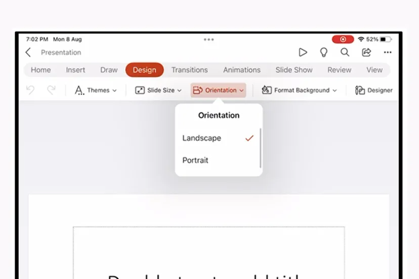 La modalità ritratto per la creazione di presentazioni è apparsa in Power Point