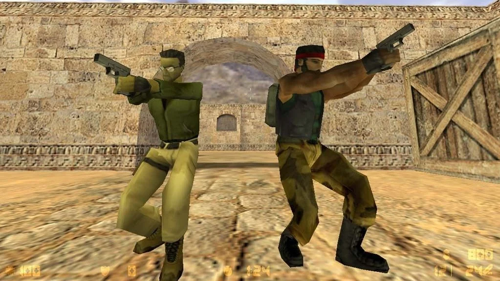 Arte retrò: Esplorazione delle illustrazioni del gioco di culto Counter-Strike 1.6 Disegni iconici di Counter-Strike 1.6: storia visiva del popolare gioco