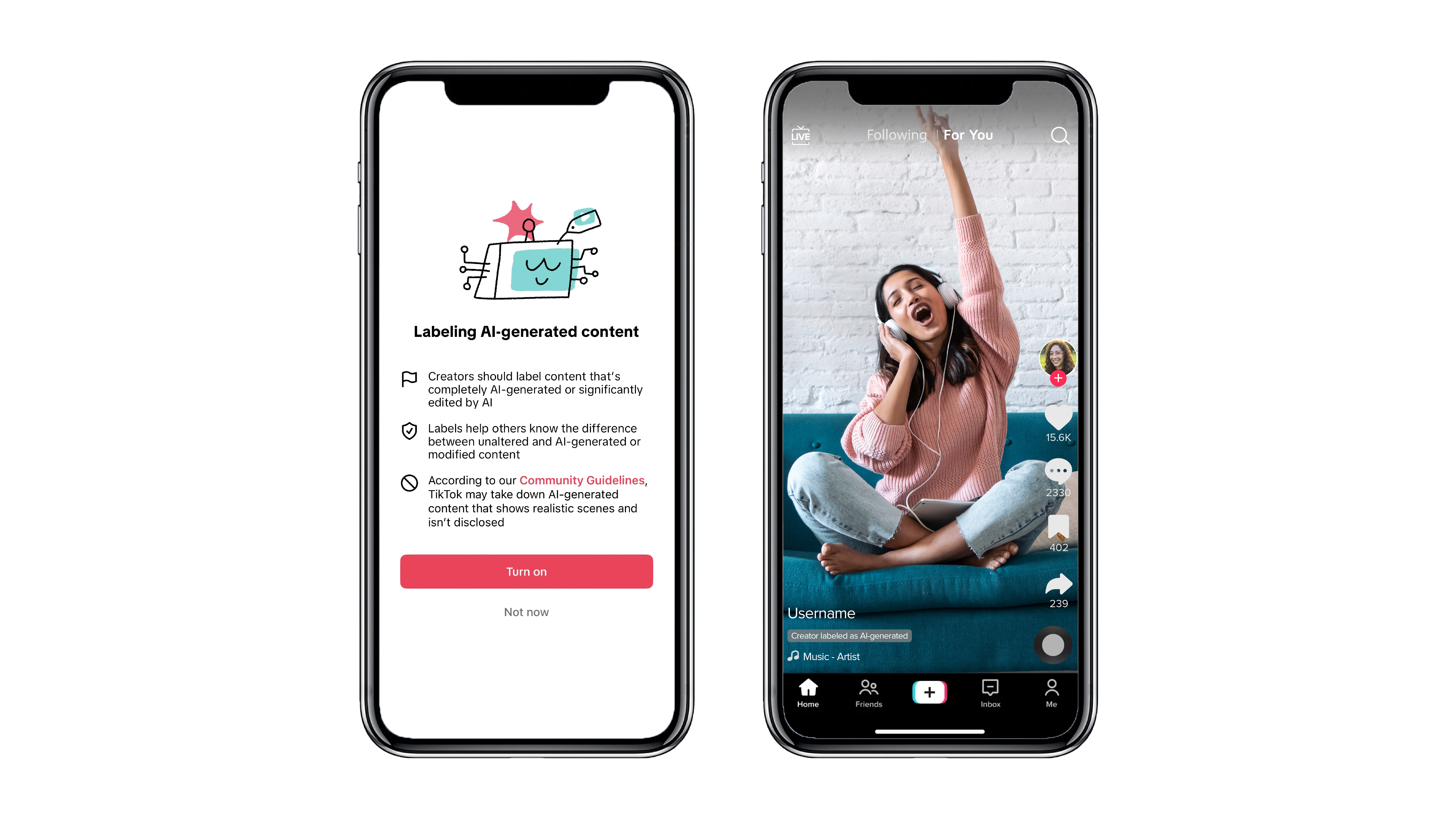 TikTok ha lanciato nuovi strumenti per l'etichettatura dei contenuti video creati con l'intelligenza artificiale TikTok ha lanciato nuovi strumenti per l'etichettatura dei contenuti video creati con l'intelligenza artificiale