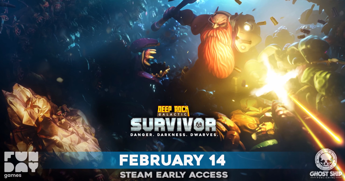 Lo sparatutto isometrico Deep Rock Galactic: Survivor sarà rilasciato in accesso anticipato il 14 febbraio Lo sparatutto isometrico Deep Rock Galactic: Survivor sarà rilasciato in accesso anticipato il 14 febbraio