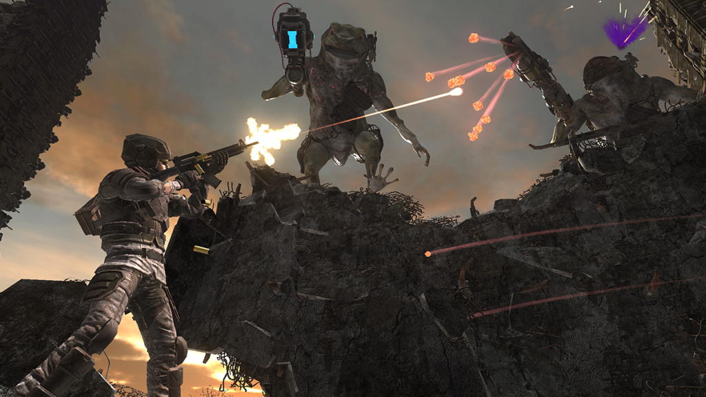 Earth Defence Force 6 uscirà a livello mondiale nella primavera del 2024 per PC e PlayStation. Earth Defence Force 6 uscirà a livello mondiale nella primavera del 2024 per PC e PlayStation.
