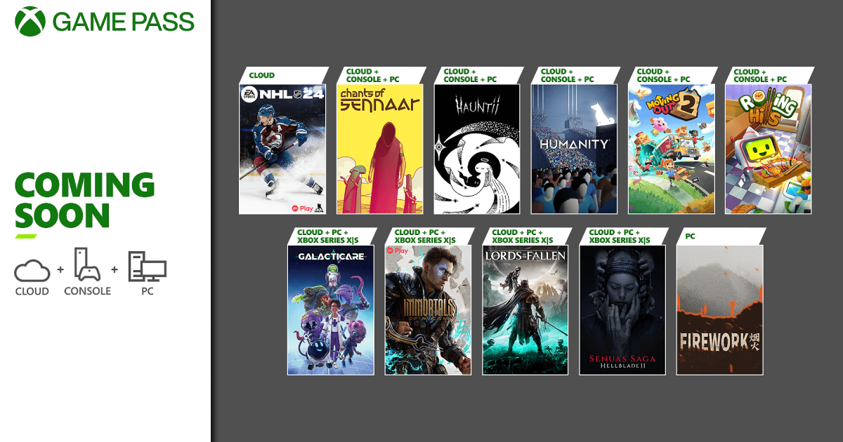 Game Pass aggiungerà 11 giochi alla fine di maggio: Hellblade 2, Lords of the Fallen e Immortals of Aveum sono tra questi.