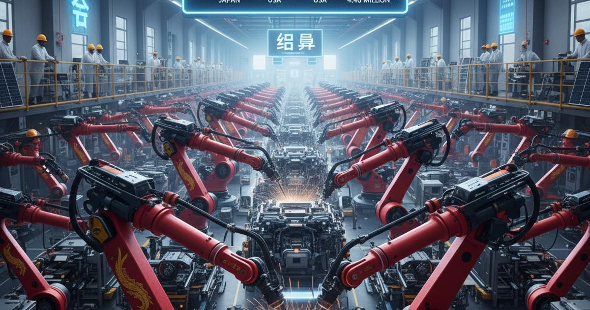 Nel 2024, la Cina ha installato più robot industriali di quanto fatto dal resto del mondo messo insieme Nel 2024, la Cina ha installato più robot industriali di quanto fatto dal resto del mondo messo insieme