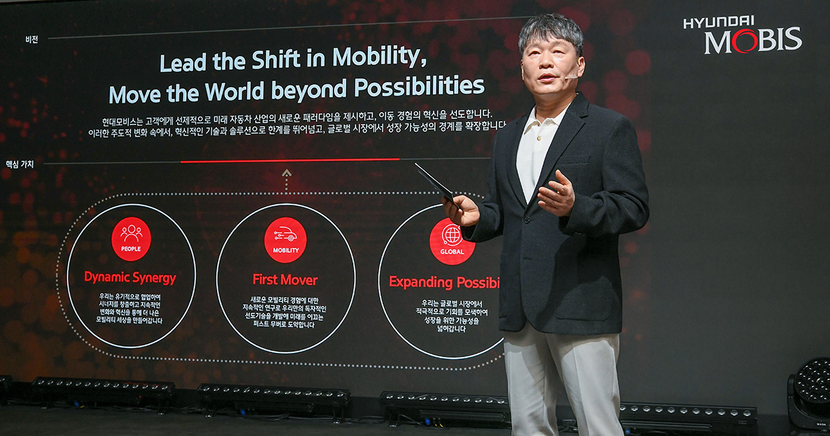 Uno sguardo da insider: La strategia di Hyundai Mobis rivista dal CEO Lee Gyu-suk Lee Gyu-suk rivela la strategia chiave di Hyundai Mobis per i prossimi anni