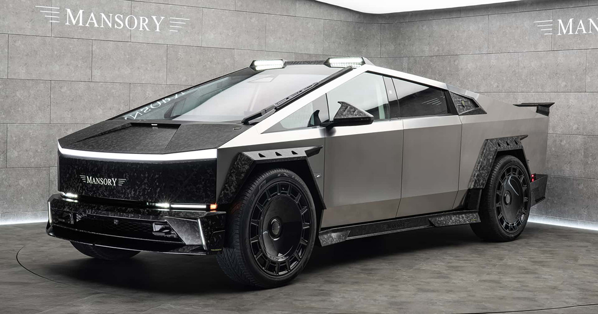 Tesla Cybertruck trasformato con la magia dell'allungamento di Mansory Cybertruck rinnovato: L'esclusivo allungamento Tesla di Mansory
