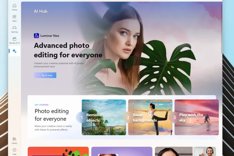 Microsoft sta testando un hub AI nell'app store di Windows 11 Microsoft sta testando un hub AI nell'app store di Windows 11