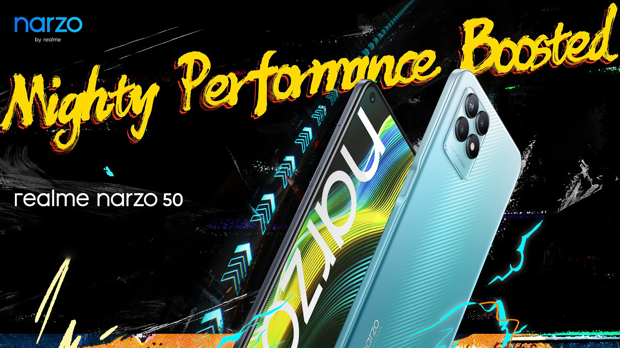 Confermato: realme Narzo 50 avrà un display a 120Hz e un processore MediaTek Helio G96 Confermato: realme Narzo 50 avrà un display a 120Hz e un processore MediaTek Helio G96