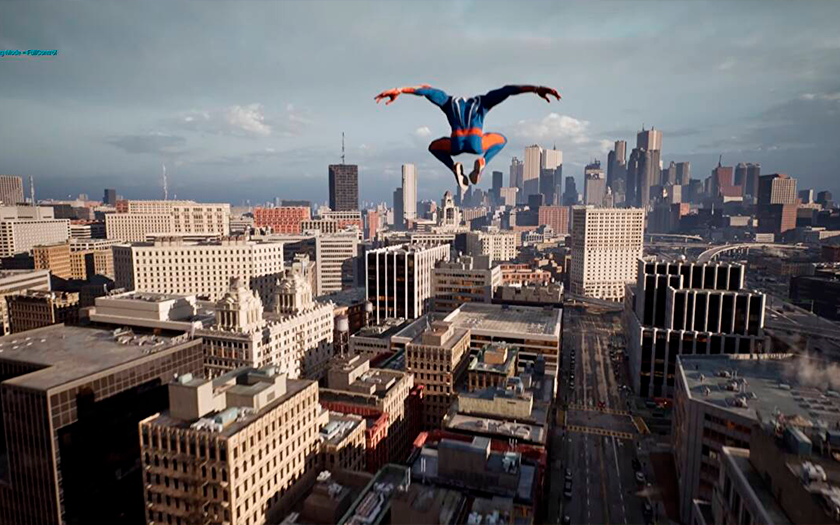 Spider-Man è stato aggiunto alla techno-demo di The Matrix Awakens su Unreal Engine 5: striscia sui muri e vola per la città Spider-Man è stato aggiunto alla techno-demo di The Matrix Awakens su Unreal Engine 5: striscia sui muri e vola per la città