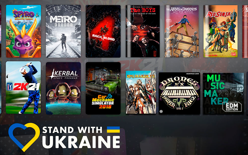 Humble Bundle ha creato una raccolta di giochi, libri e programmi, i fondi saranno trasferiti agli ucraini colpiti Humble Bundle ha creato una raccolta di giochi, libri e programmi, i fondi saranno trasferiti agli ucraini colpiti