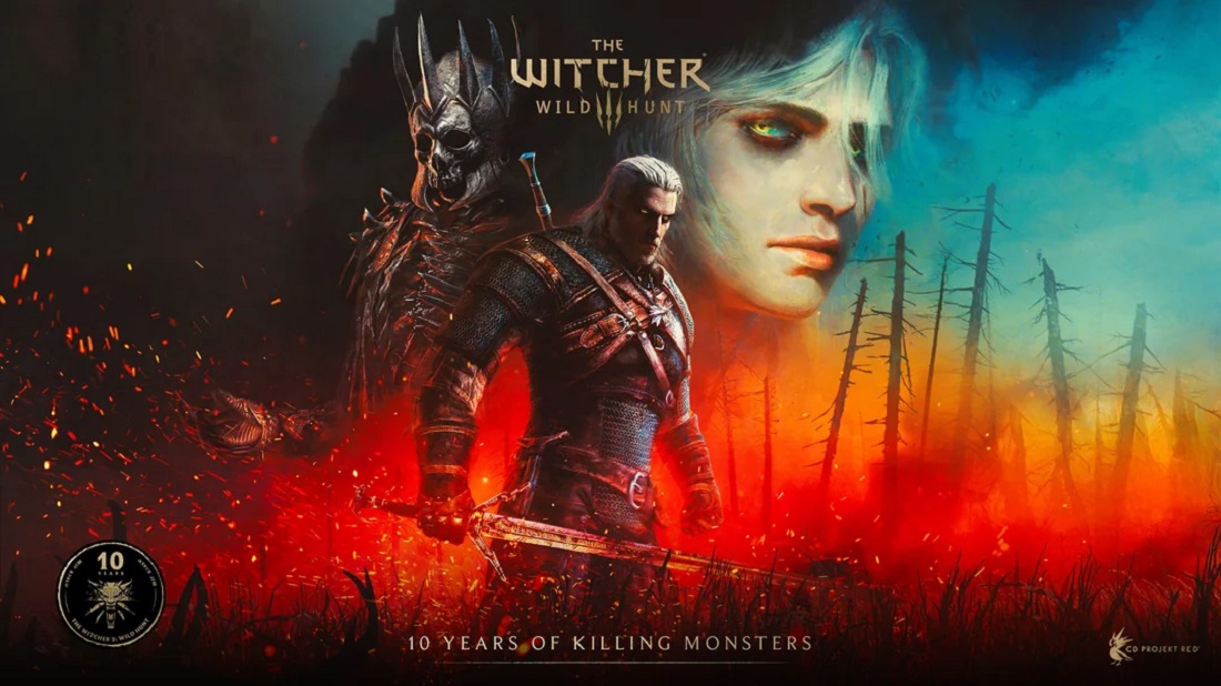 La grande saga di Witcher è stata immortalata in un poster anniversario Il poster dell'anniversario di The Witcher 3: Wild Hunt: una festa per gli occhi dei giocatori