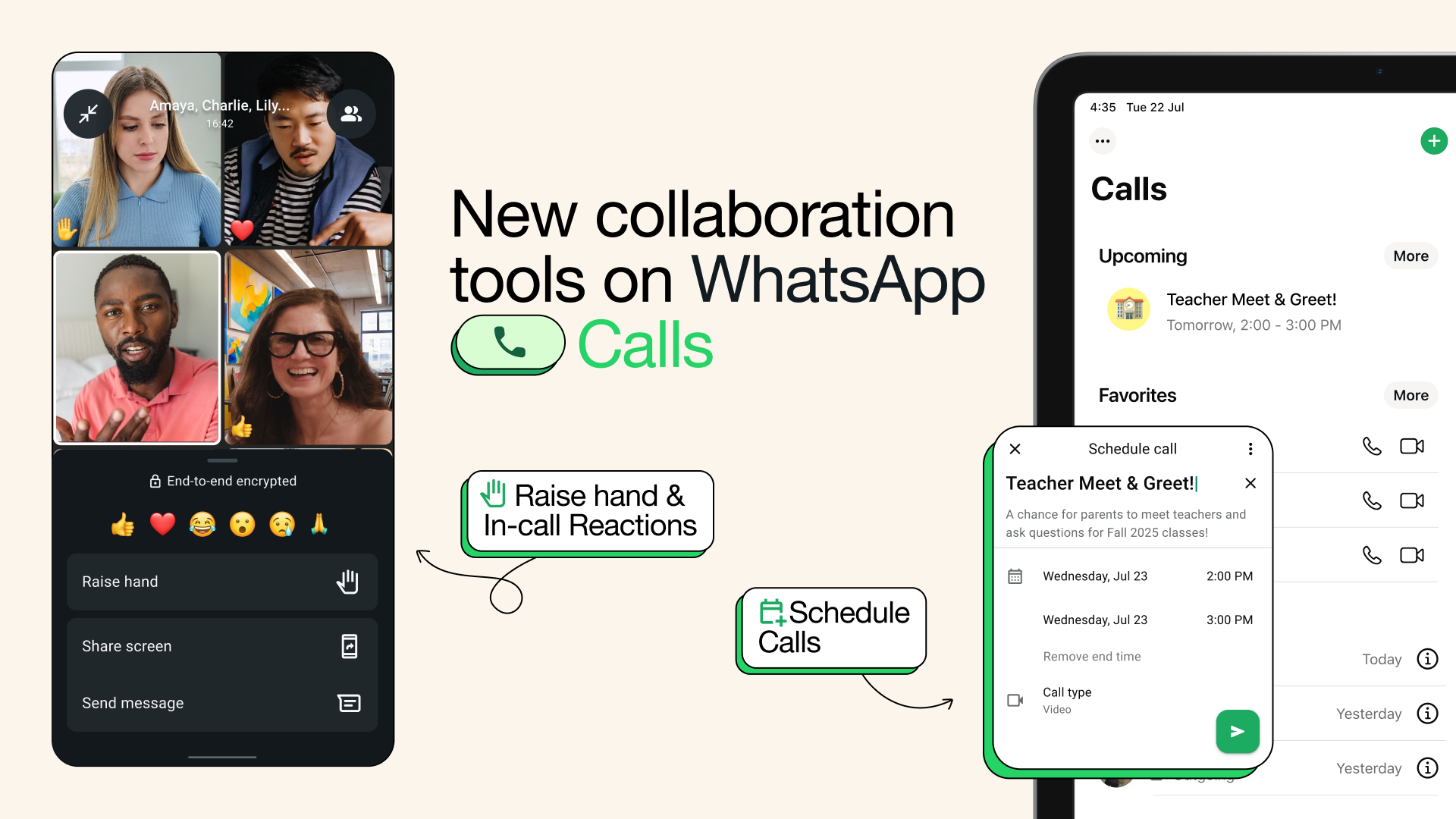 WhatsApp è un cambiamento epocale per le chiamate - meno caos, più comfort WhatsApp migliora le videochiamate: comunicazione confortevole e senza stress