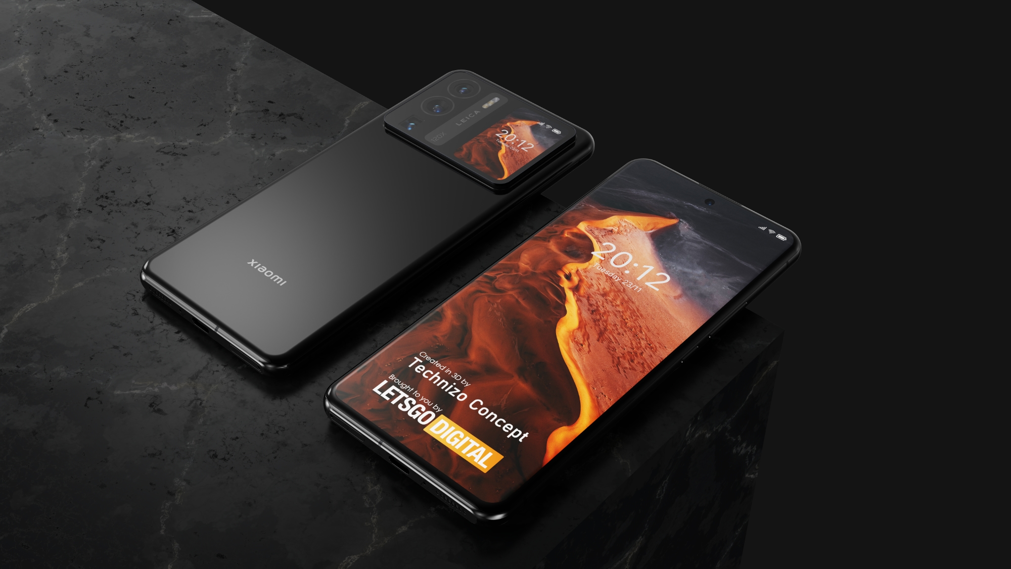 Xiaomi 12 Ultra ha mostrato su concept render di alta qualità con due schermi e una fotocamera Leica Xiaomi 12 Ultra ha mostrato su concept render di alta qualità con due schermi e una fotocamera Leica