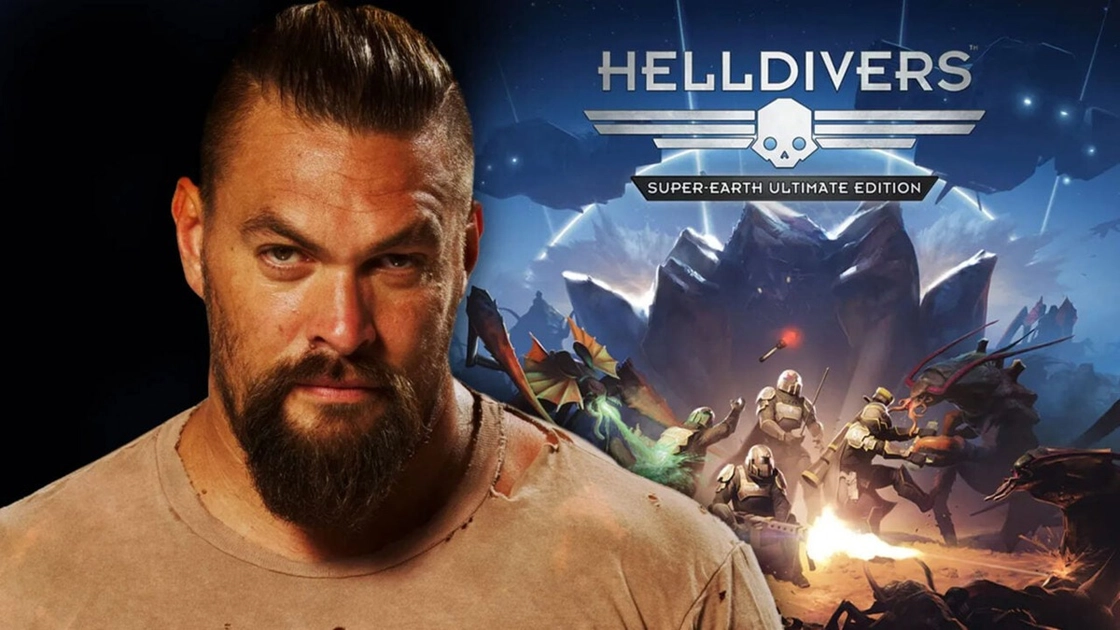 Jason Momoa posa contro un'opera d'arte di Helldivers: nuove sfaccettature di una personalità stellare