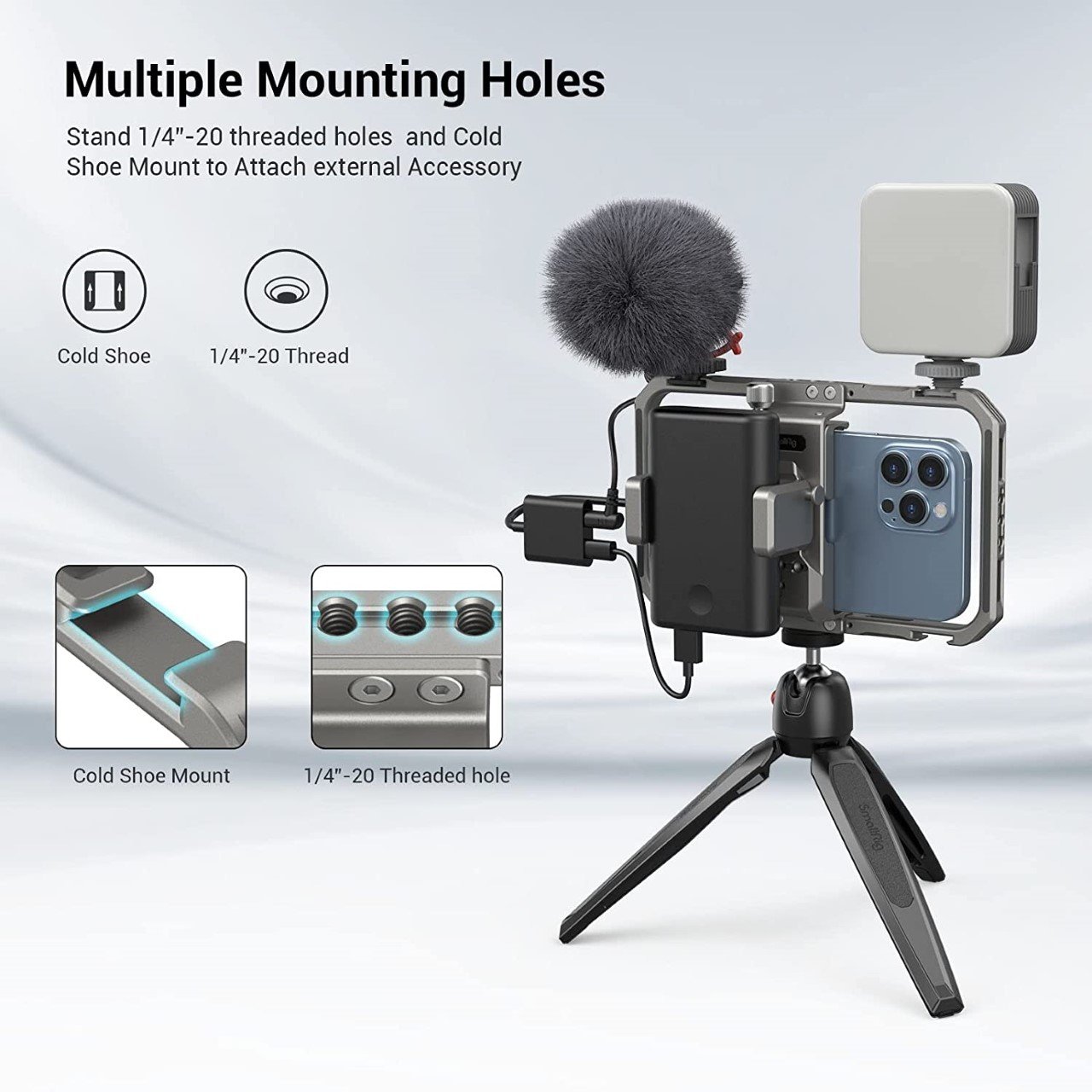 Trasforma il tuo iPhone in una configurazione professionale per la realizzazione di film con questo telefono modulare-13