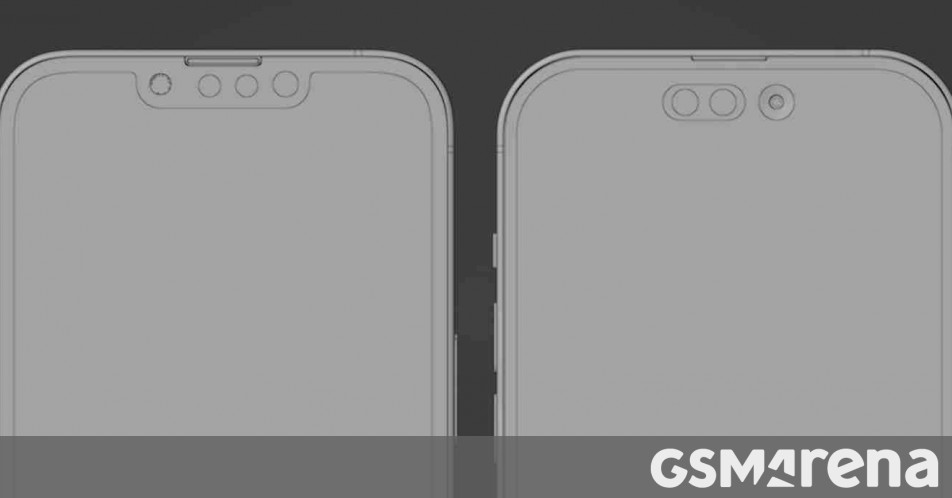 Gli ultimi schemi CAD mostrano una cornice laterale più stretta su iPhone 14 Pro Gli ultimi schemi CAD mostrano una cornice laterale più stretta su iPhone 14 Pro