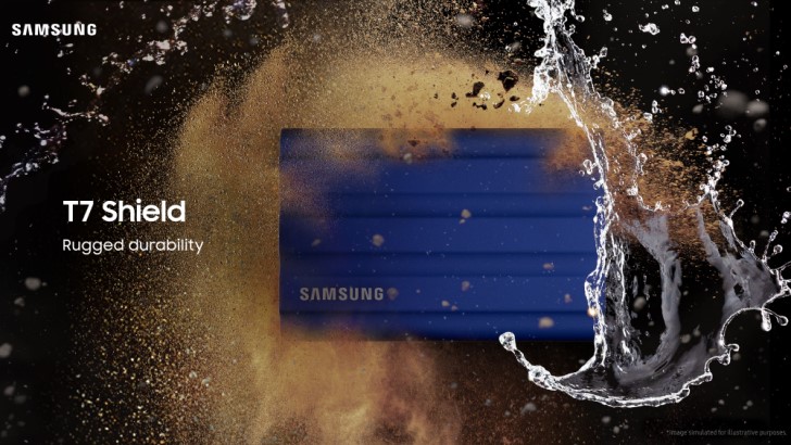 Il robusto SSD portatile T7 Shield di Samsung offre durata e prestazioni sostenute rapide per professionisti creativi e consumatori in movimento Il robusto SSD portatile T7 Shield di Samsung offre durata e prestazioni sostenute rapide per professionisti creativi e consumatori in movimento