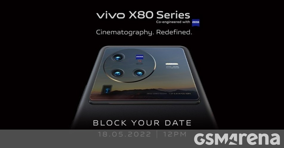 Lancio della serie vivo X80 in India fissato per il 18 maggio Lancio della serie vivo X80 in India fissato per il 18 maggio