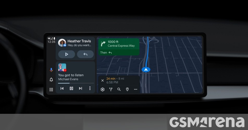 Dettagli di Google Rinnovo di Android Auto, lo schermo diviso è la nuova norma Dettagli di Google Rinnovo di Android Auto, lo schermo diviso è la nuova norma