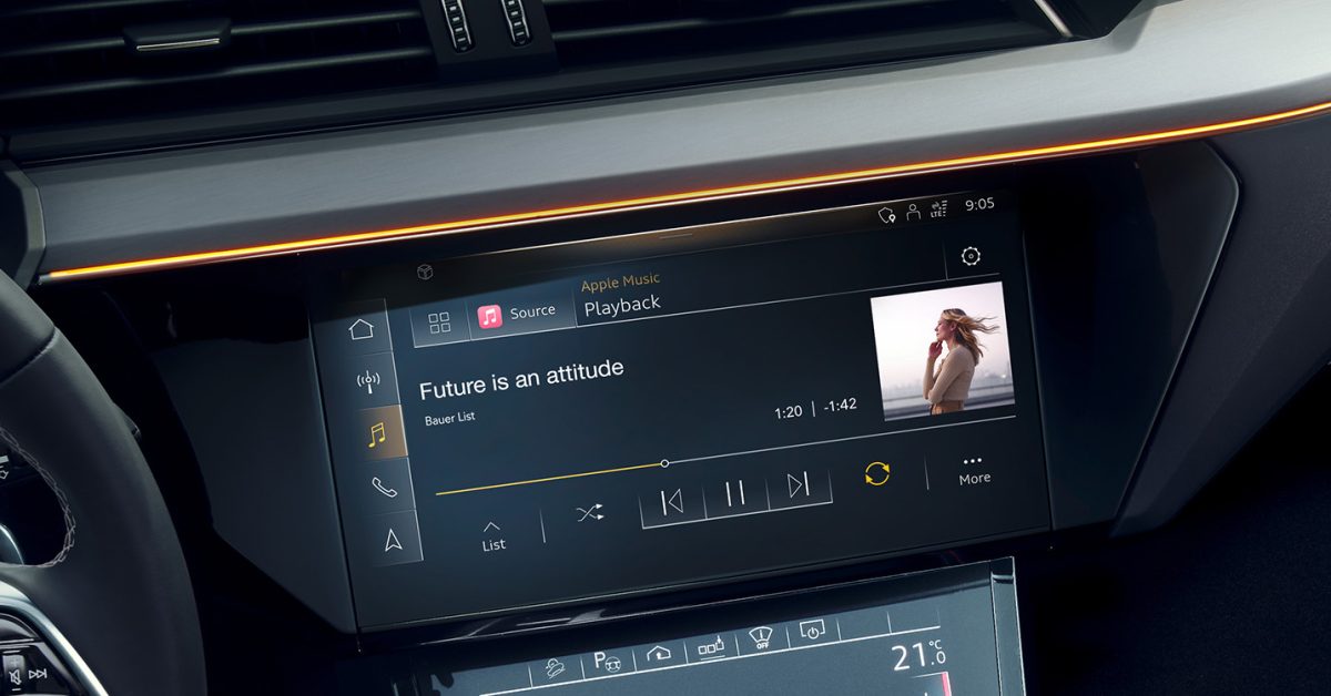 L'integrazione di Audi Apple Music offre l'accesso diretto dal sistema di infotainment per la maggior parte dei modelli 2022 L'integrazione di Audi Apple Music offre l'accesso diretto dal sistema di infotainment per la maggior parte dei modelli 2022
