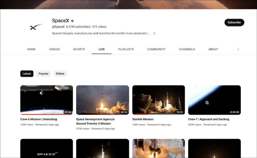 SpaceX non mostrerà più i lanci dei razzi su YouTube: le trasmissioni si sposteranno sul social network X