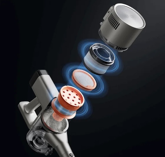 Immagine ravvicinata dell'aspirapolvere verticale Xiaomi G30 Max