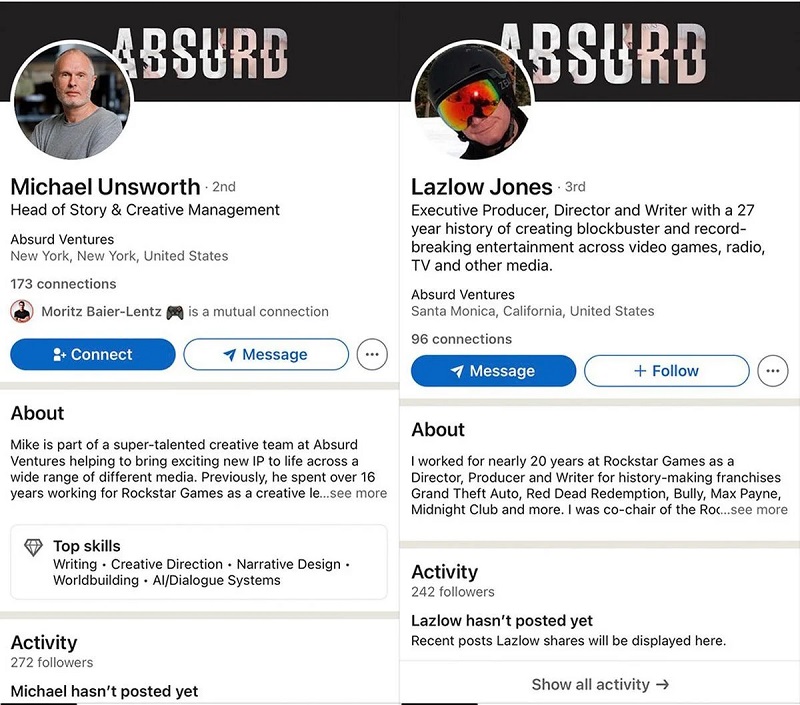 Da fratello a fratello: Dan Houser trasferisce sviluppatori esperti da Rockstar Games al suo studio Absurd Ventures-2 Da fratello a fratello: Dan Houser trasferisce sviluppatori esperti da Rockstar Games al suo studio Absurd Ventures-2