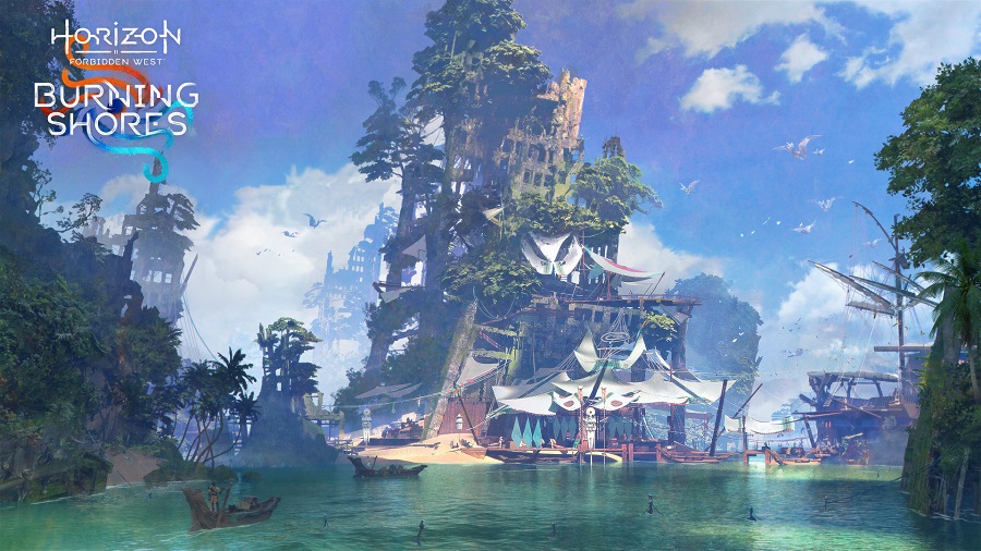 Sony ha pubblicato nuovi screenshot dell'add-on Burning Shores per Horizon Forbidden West. Viene mostrato anche un breve filmato della tribù dei Quen Navigator.-3 Sony ha pubblicato nuovi screenshot dell'add-on Burning Shores per Horizon Forbidden West. Viene mostrato anche un breve filmato della tribù dei Quen Navigator.-3