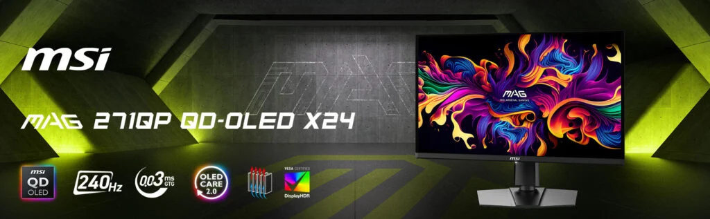 MAG 271QPX X24. Illustrazione: MSI Illustrazione del monitor MAG 271QPX X24 di MSI