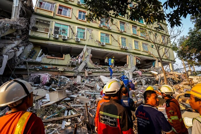 Forte terremoto in Myanmar