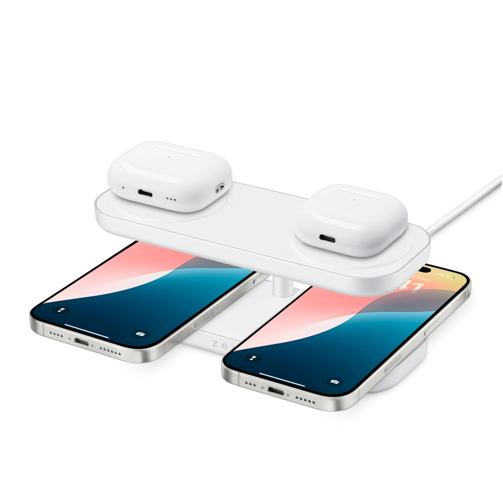 Quattro Caricabatterie Wireless Pro 4 - vista dall'alto Quattro Caricabatterie Wireless Pro 4 - vista dall'alto