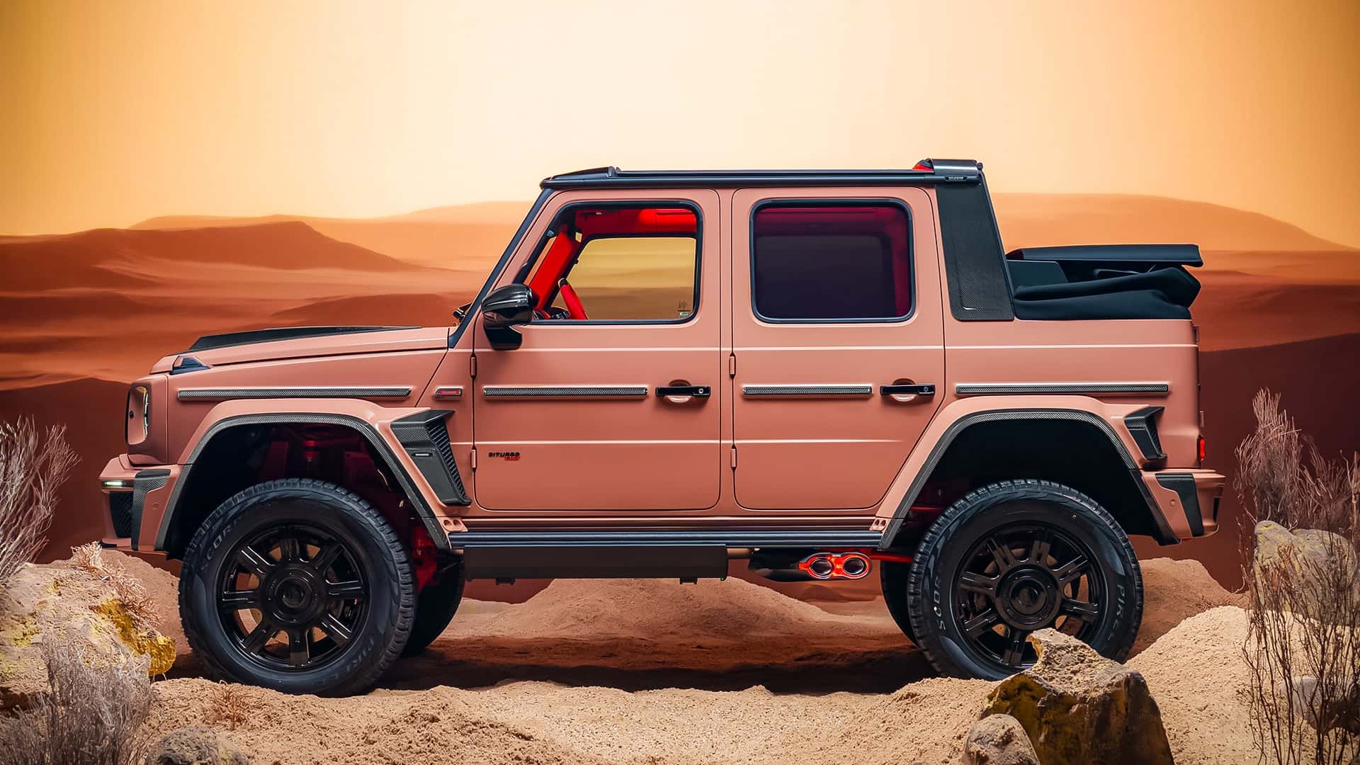 Vista posteriore Brabus 800 Cabrio