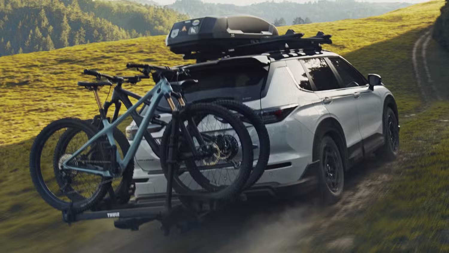 Dettagli della rifinitura della Mitsubishi Outlander 2025 Trail Edition