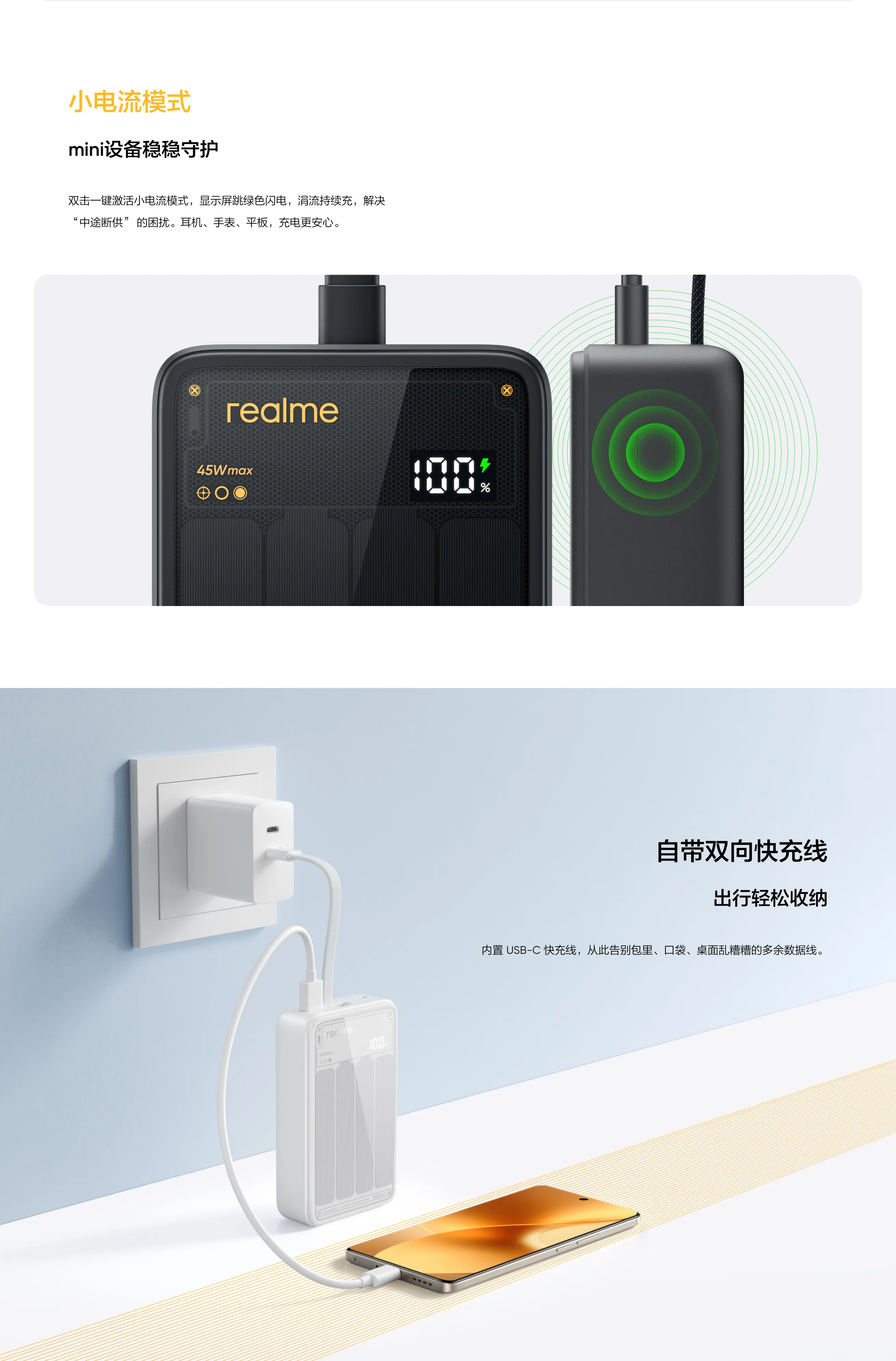 Porte del Realme 45W Power Bank
