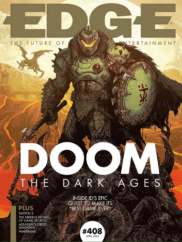 La copertina del nuovo numero di Edge La copertina del nuovo numero della rivista Edge