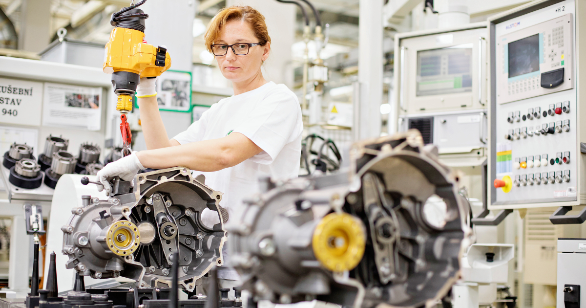 Produzione di trasmissioni presso Škoda Auto